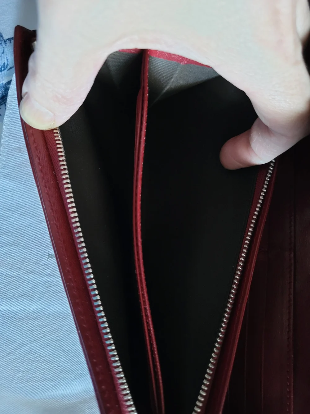 Red Dior Cannage Quilting W/ Refined Leather W/Orginal Box & Dust Bag
